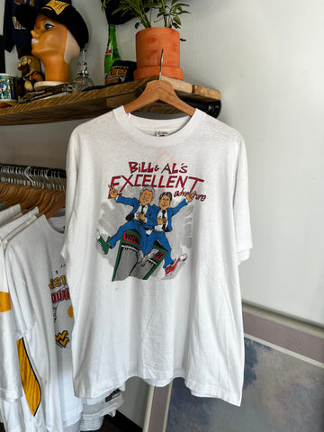 Vintage 90s Bill Clinton Bill and Ted Parody Political Tee