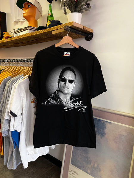 Vintage 90s The Rock WF Wrestling Graphic Tee