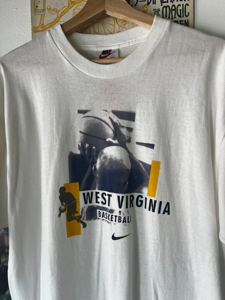 Vintage 90s Nike West Virginia Basketball Graphic Tee