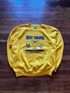 Vintage 90s WVU Football Florida Sugar Bowl Graphic Crewneck Sweatshirt