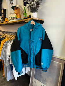 Vintage 90s Charlotte Hornets Puffer Jacket