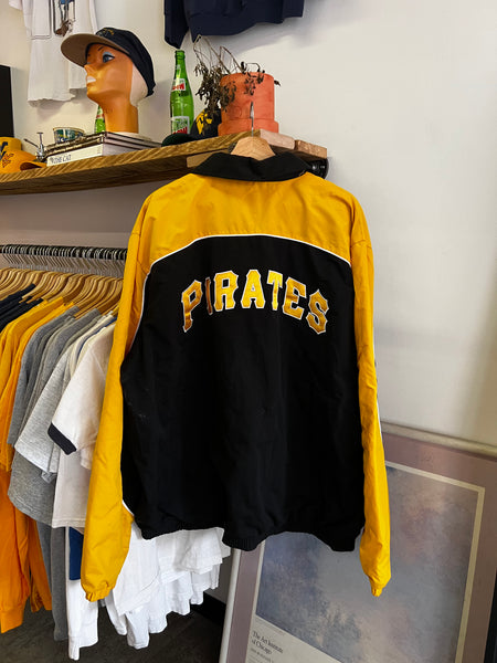 Vintage Y2K Pittsburgh Pirates Embroidered Zip Up Windbreaker