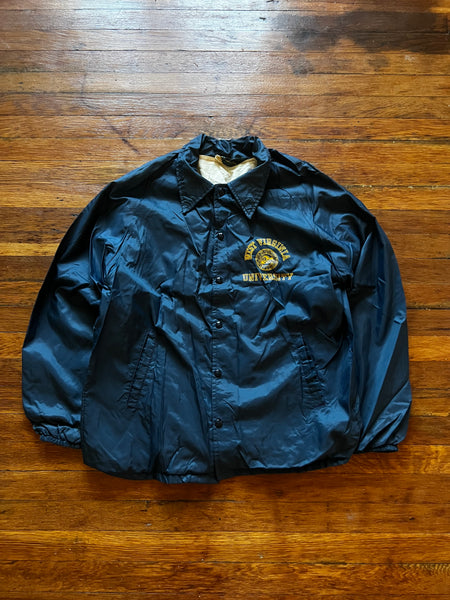 Vintage 70s WVU Champion Crest Logo Windbreaker Coach Jacket