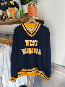 Vintage 80s WVU Russell Collared Pullover