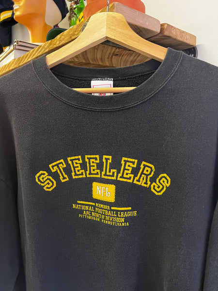 Vintage Y2K Pittsburgh Steelers Faded Crewneck