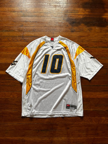 Vintage Y2K Nike WVU Football Steve Slaton #10 Jersey