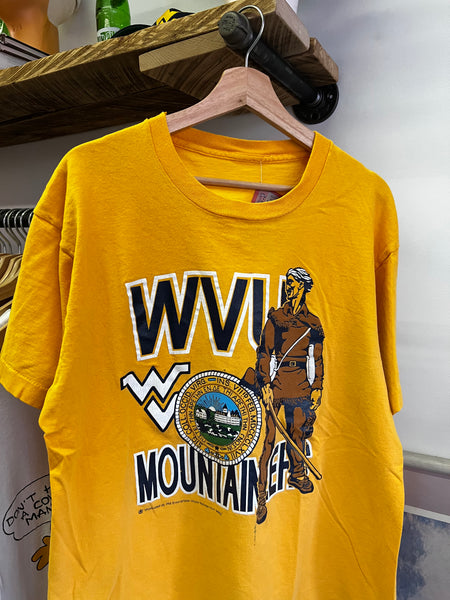 Vintage 90s WVU Mountaineers Graphic Tee