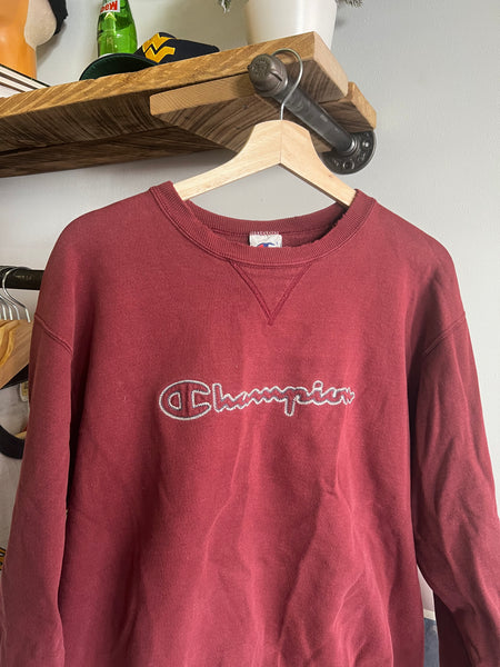 Vintage 90s Champion Embroidered Spellout Crewneck