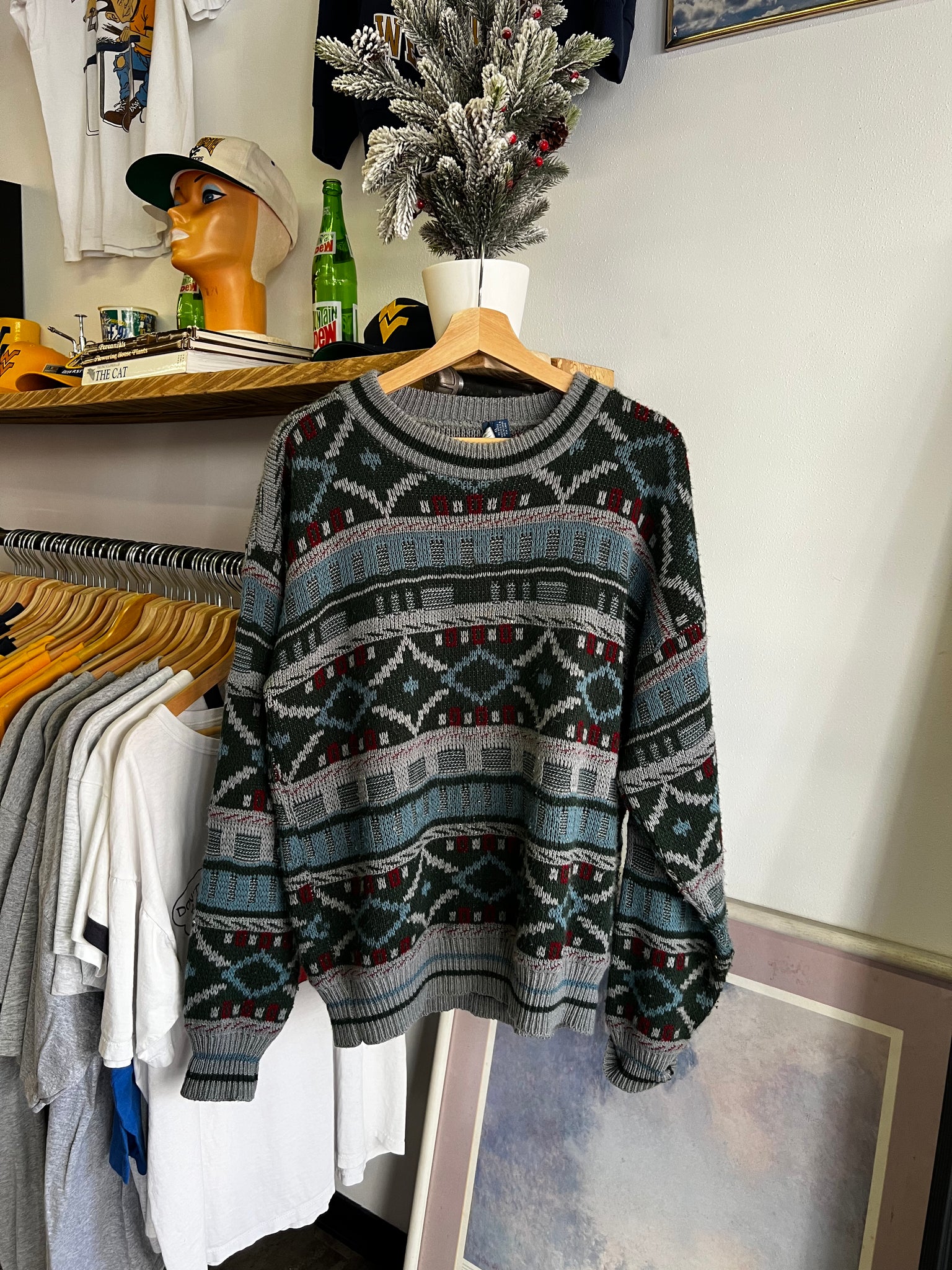 Vintage 80s Patterned Sweater