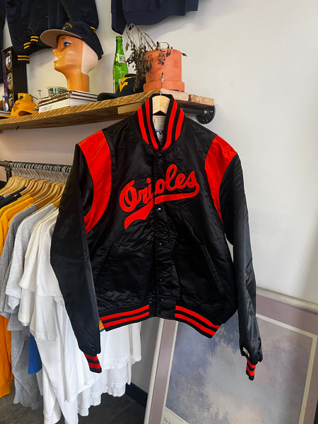 Vintage 80s Starter Baltimore Orioles Satin Coach Jacket