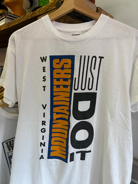 Vintage 90s Nike WVU Mountaineers Just Do It Graphic Tee