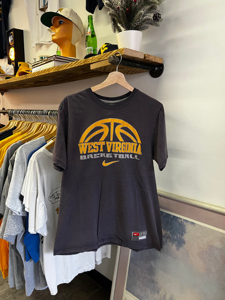 Vintage Y2K Nike WVU Basketball Faded Graphic Tee