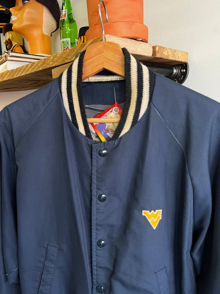 Vintage 80s Champion WVU Coach Jacket