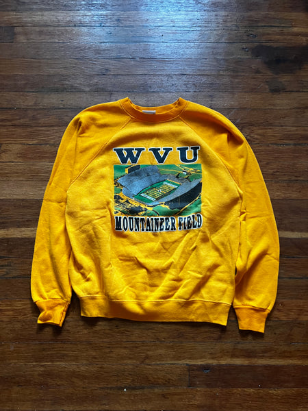 Vintage 90s WVU Mountaineer Field Graphic Crewneck