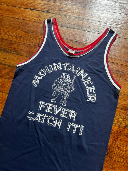 Vintage 70s WVU Mountaineers Fever Graphic Tank