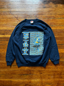 Vintage 90s WVU Mountaineer Graphic Crewneck Sweatshirt