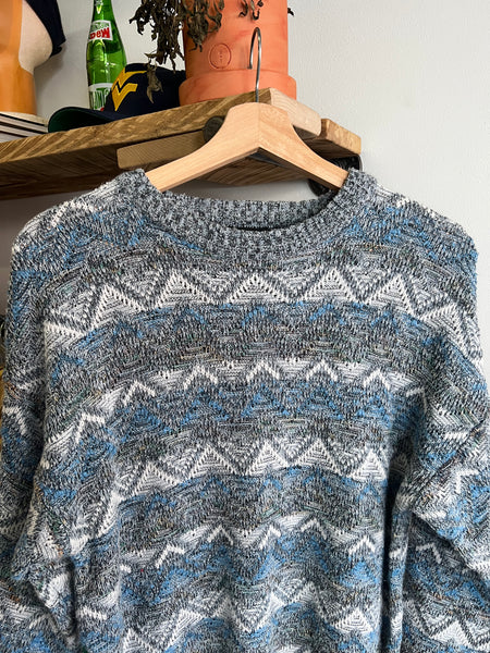 Vintage 80s Abstract Patterned Sweater