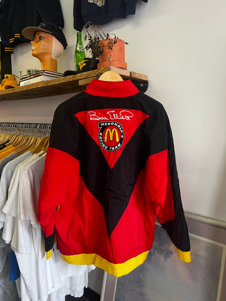 Vintage 90s McDonalds Nascar Racing Puffer Jacket
