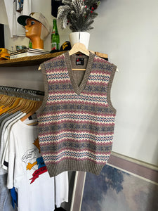 Vintage 70s Patterned Sweater Vest
