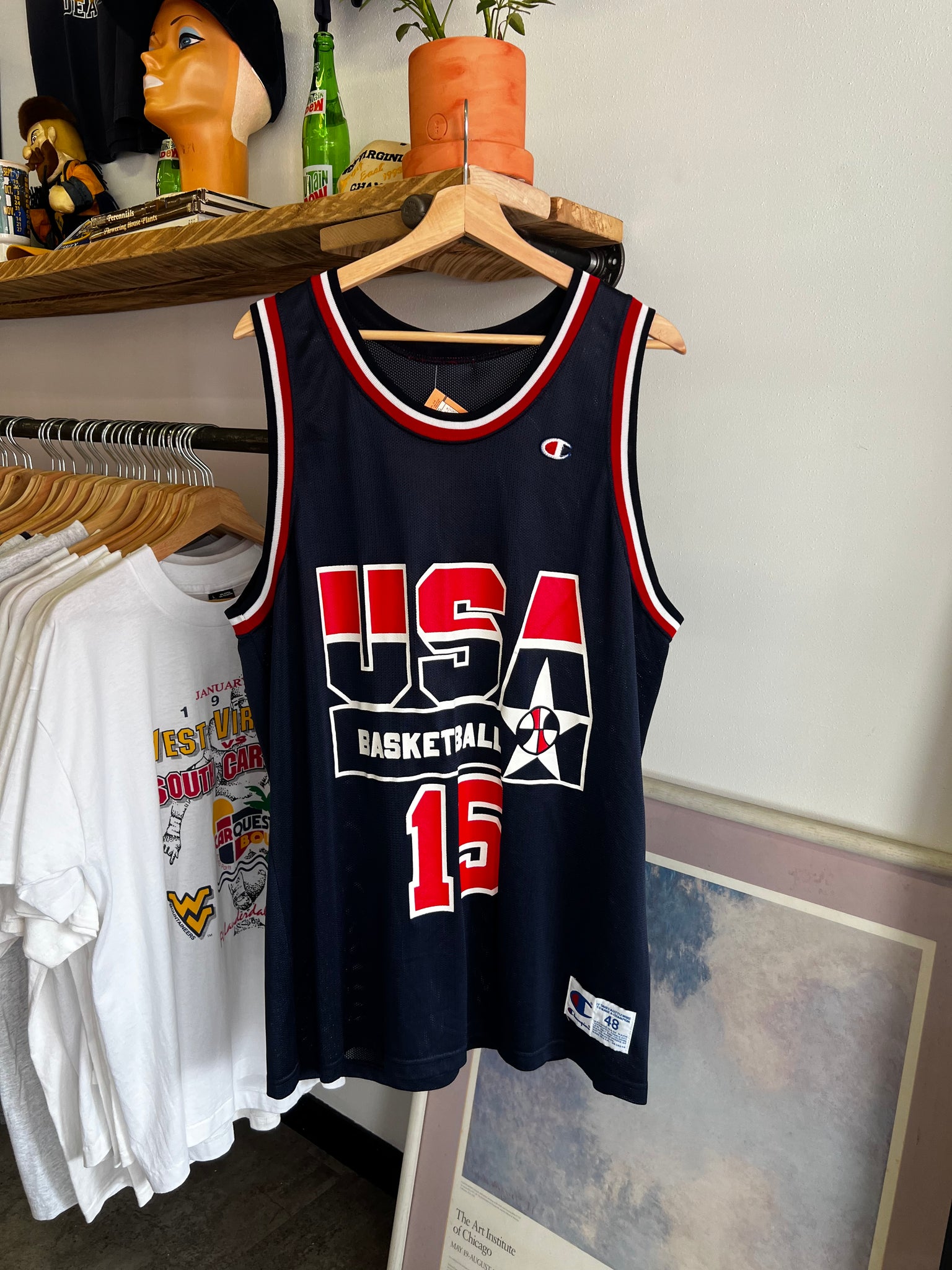 Vintage 90s Champion Magic Johnson Dream Team USA Jersey