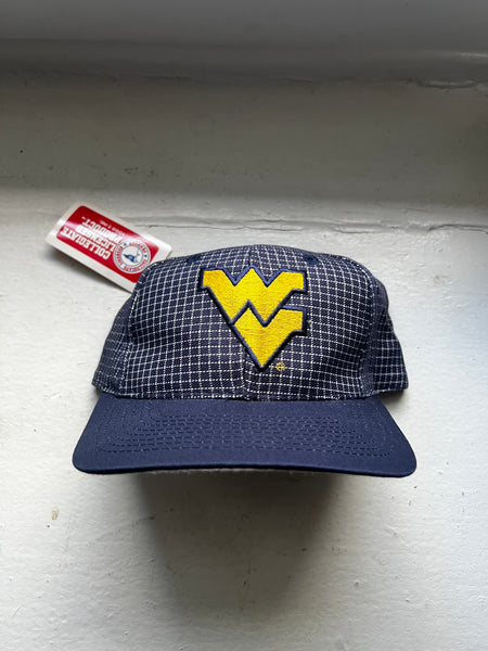 Vintage 90s Embroidered WVU Logo Snapback Hat