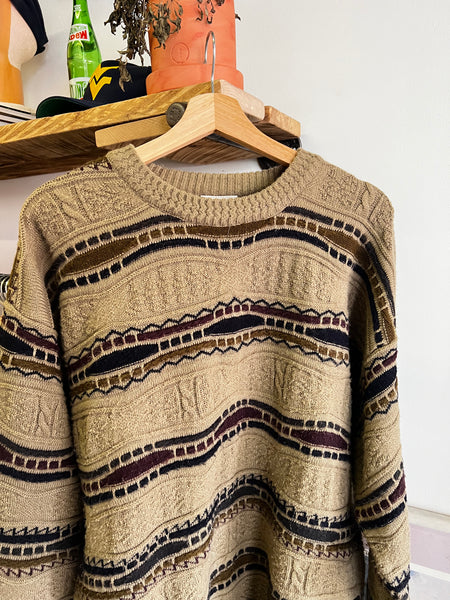 Vintage 90s Coogie Type Textured Sweater