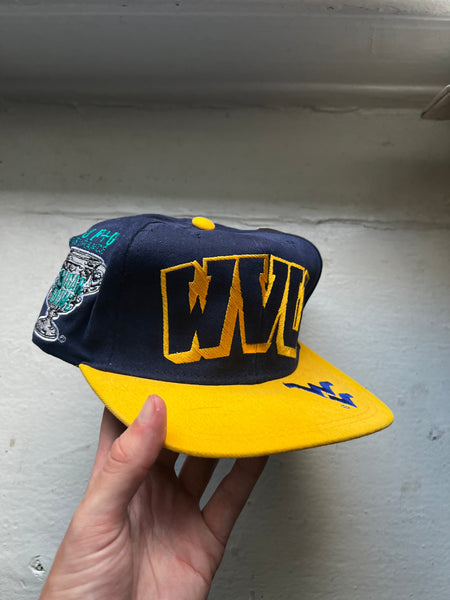 Vintage 90s WVU Football Sugar Bowl Embroidered Snapback