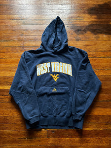 Vintage Y2K Adidas WVU Spellout Embroidered Hoodie